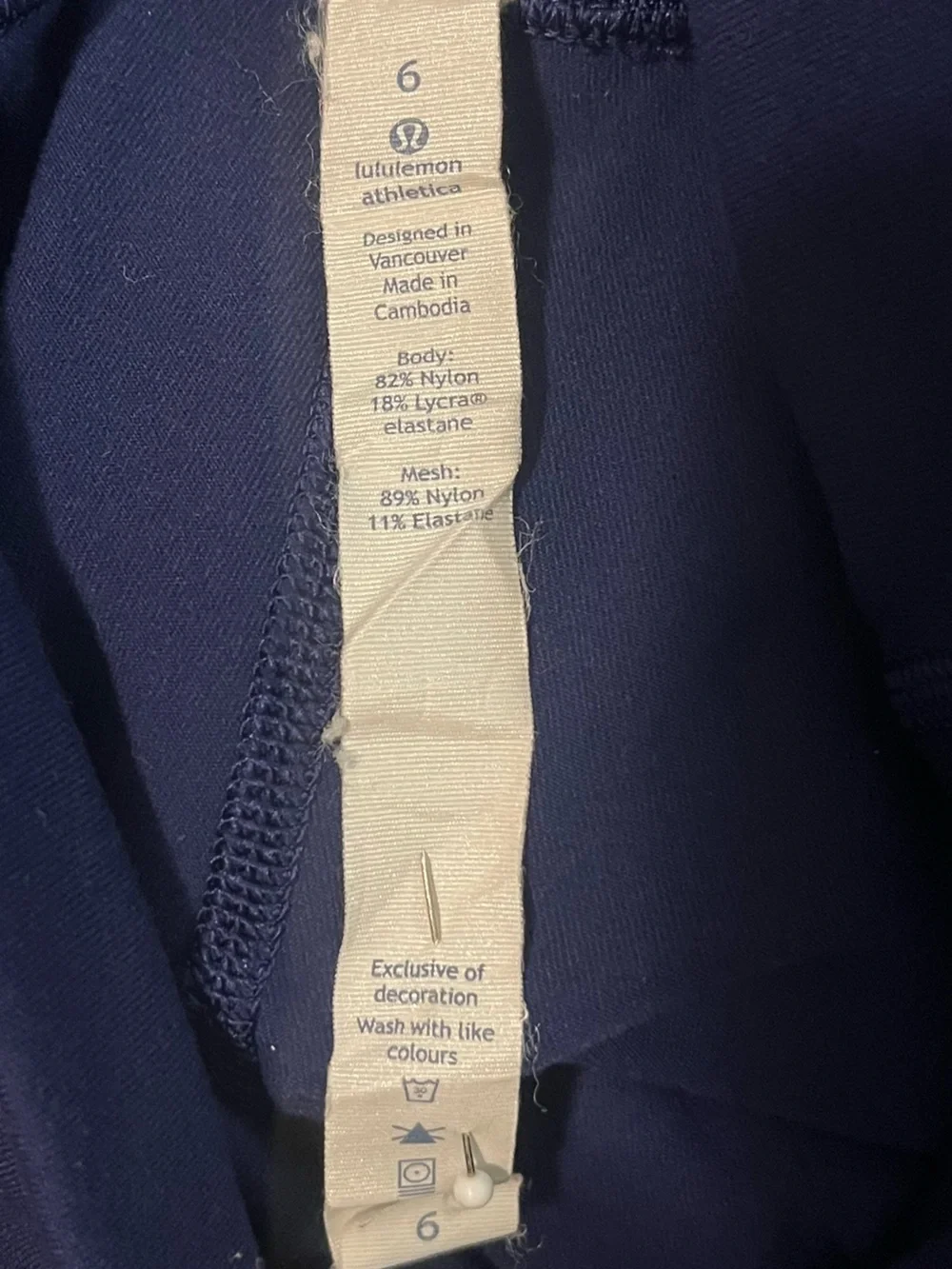 Lululemon Wunder Under High-Rise Tech Mesh Tights in Hero Blue size 6 31” Inseam